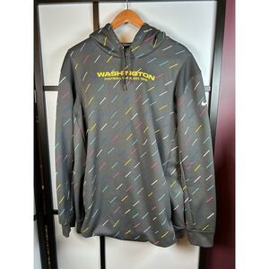 Nike NFL Charcoal Washington Football Team  Crucial Catch Pullover Hoodie Sz XL